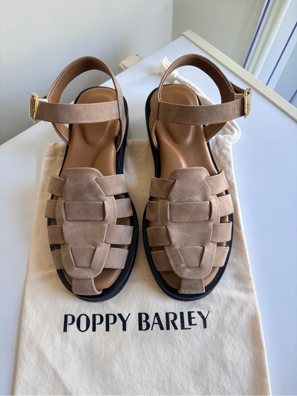 Poppy Barley Beachcomber Sandal in Clay Nubuck size 7M - Picture 1 of 9